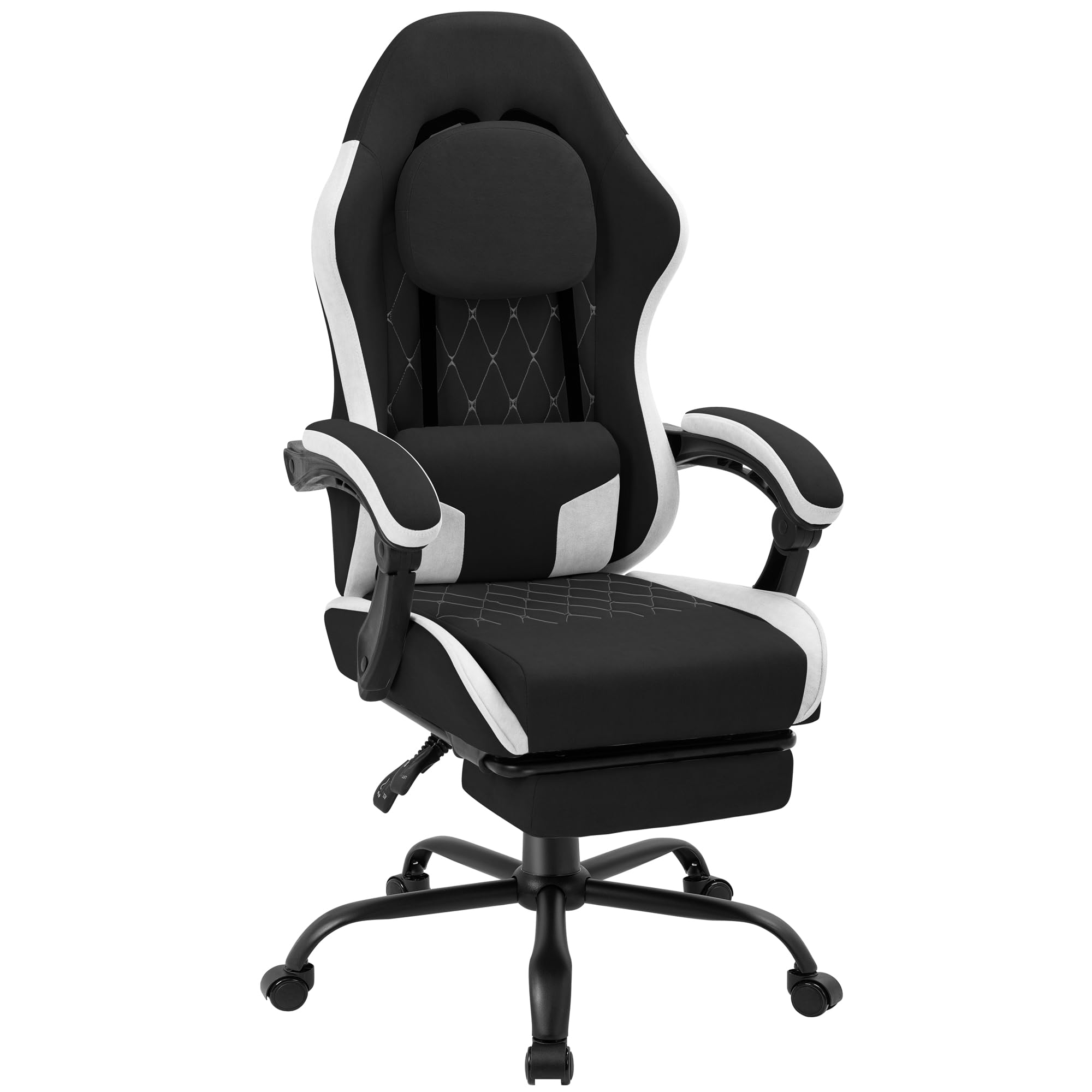 Gaming Chair - Silla para juegos con reposapiés, silla