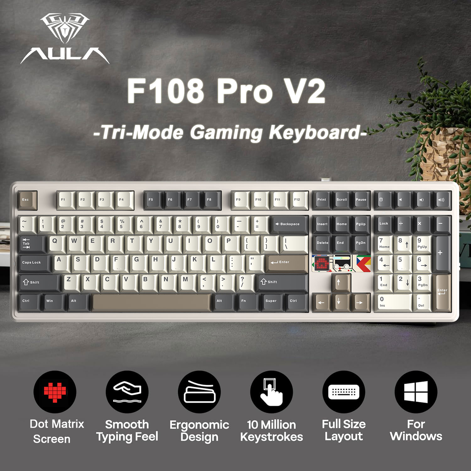 Pc Gaming Uk - Teclado Mecánico AULA F108 Pro V2