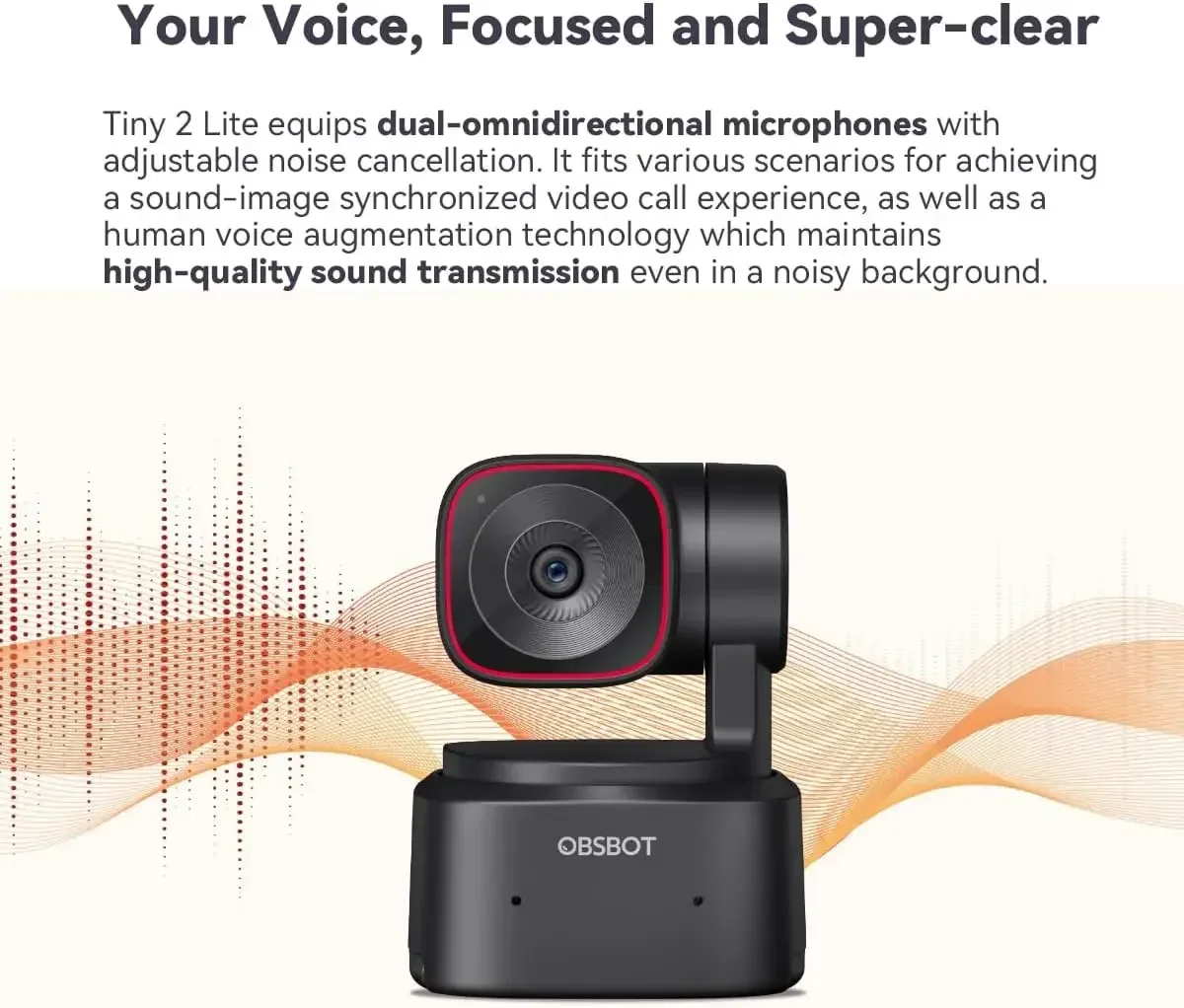 Webcam 4K - Cámara Web PTZ Tiny 2 Lite