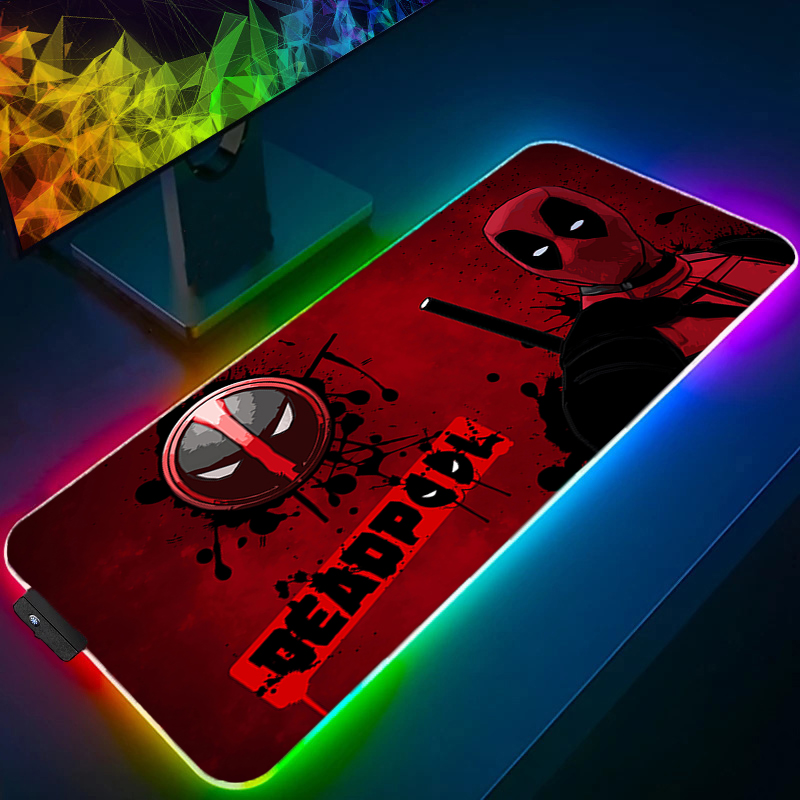 Pc Gaming Aesthetic - Alfombrilla de ratón LED para videojuegos,