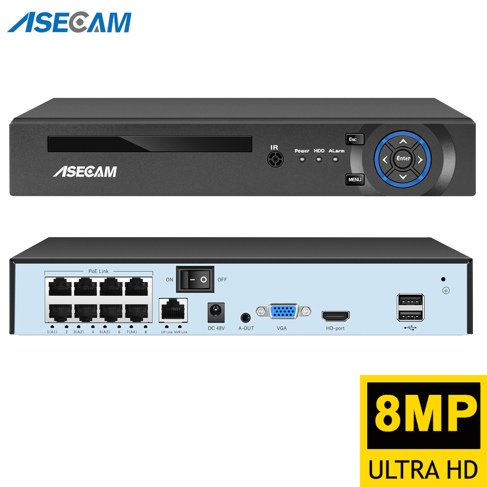 Webcam 4K - Super 8MP POE NVR grabadora de