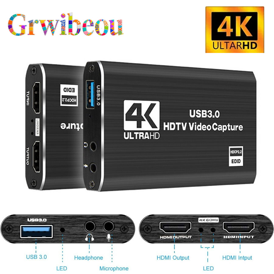 Sound Card Usb - Tarjeta de captura de vídeo 4K
