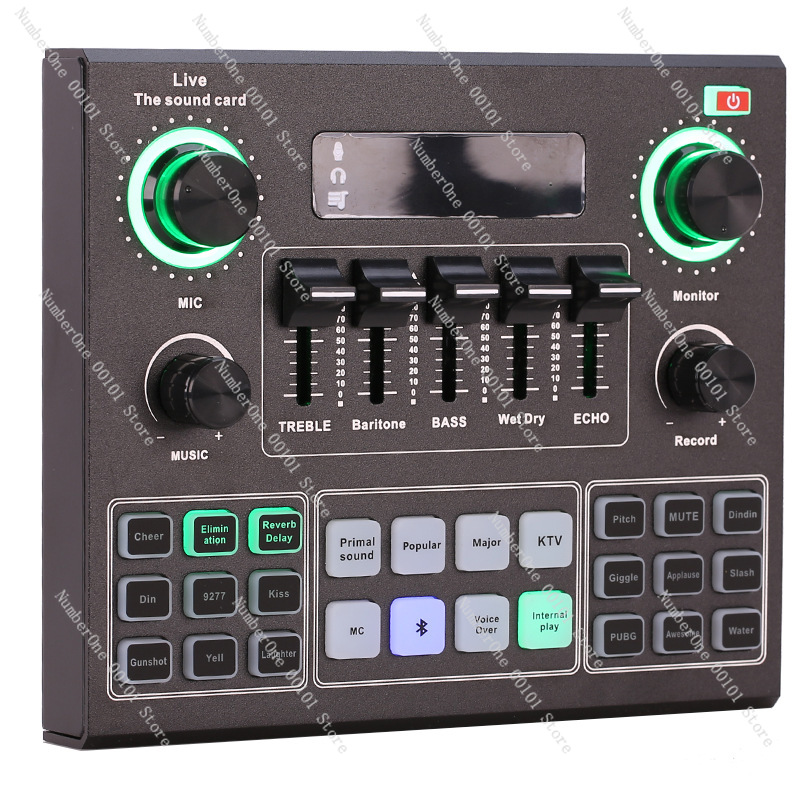 Sound Card Usb - Tarjeta de sonido V9, conjunto de