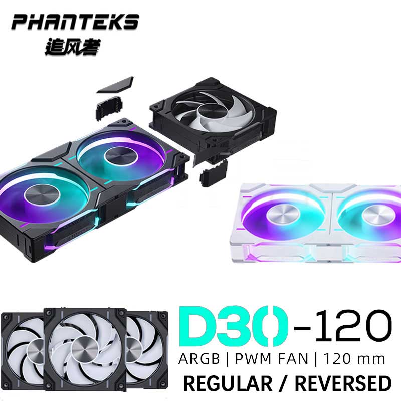 Argb Case Fan - Phanteks-Funda de D30-120 para ventilador, accesorio