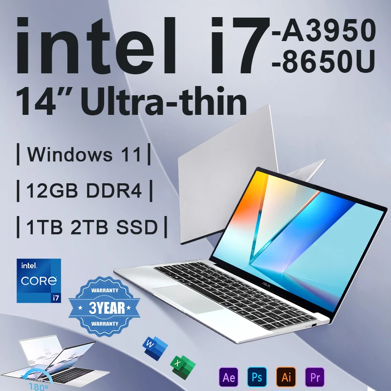 Pc Gaming Intel Core I7 - Portátil de Oficina 2026 con Windows