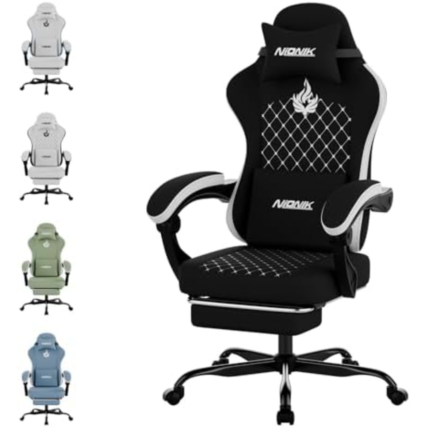 Gaming Chair - Silla Gaming con Masaje, Silla Ergonómica