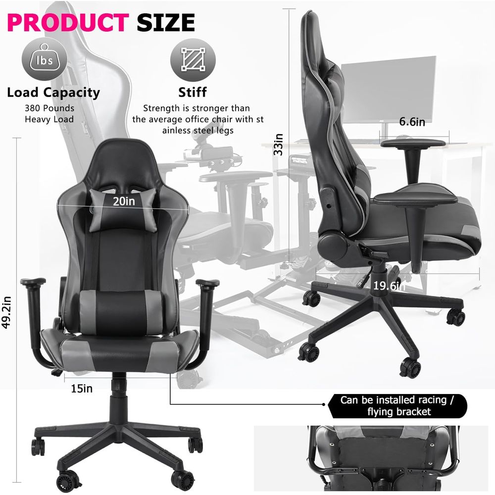 Silla de Juego Reclinable con  - Gaming Chair reseña y precio