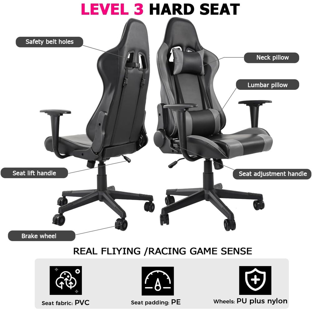 Silla de Juego Reclinable con  - Gaming Chair reseña y precio