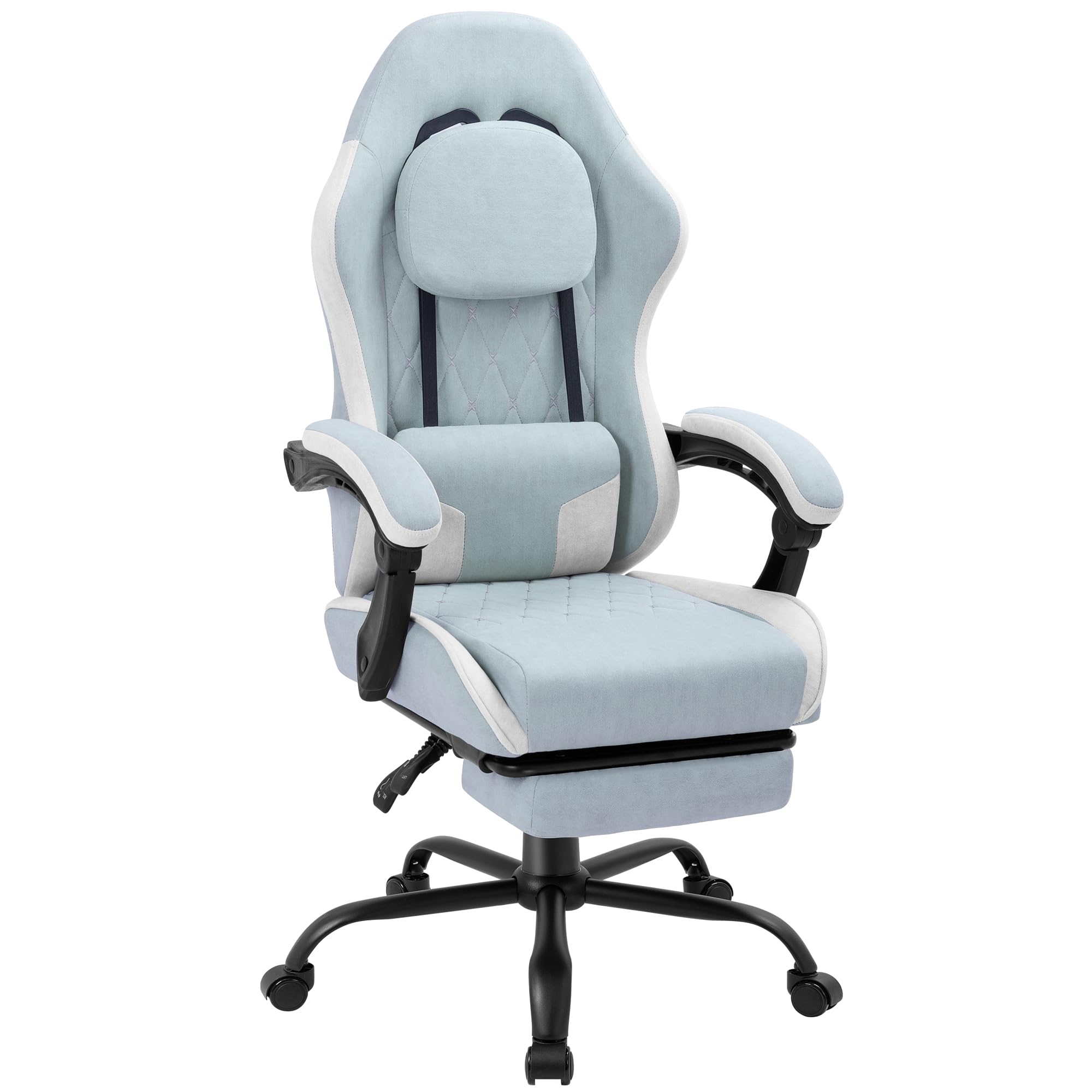 Silla para juegos con reposapi - Gaming Chair reseña y precio