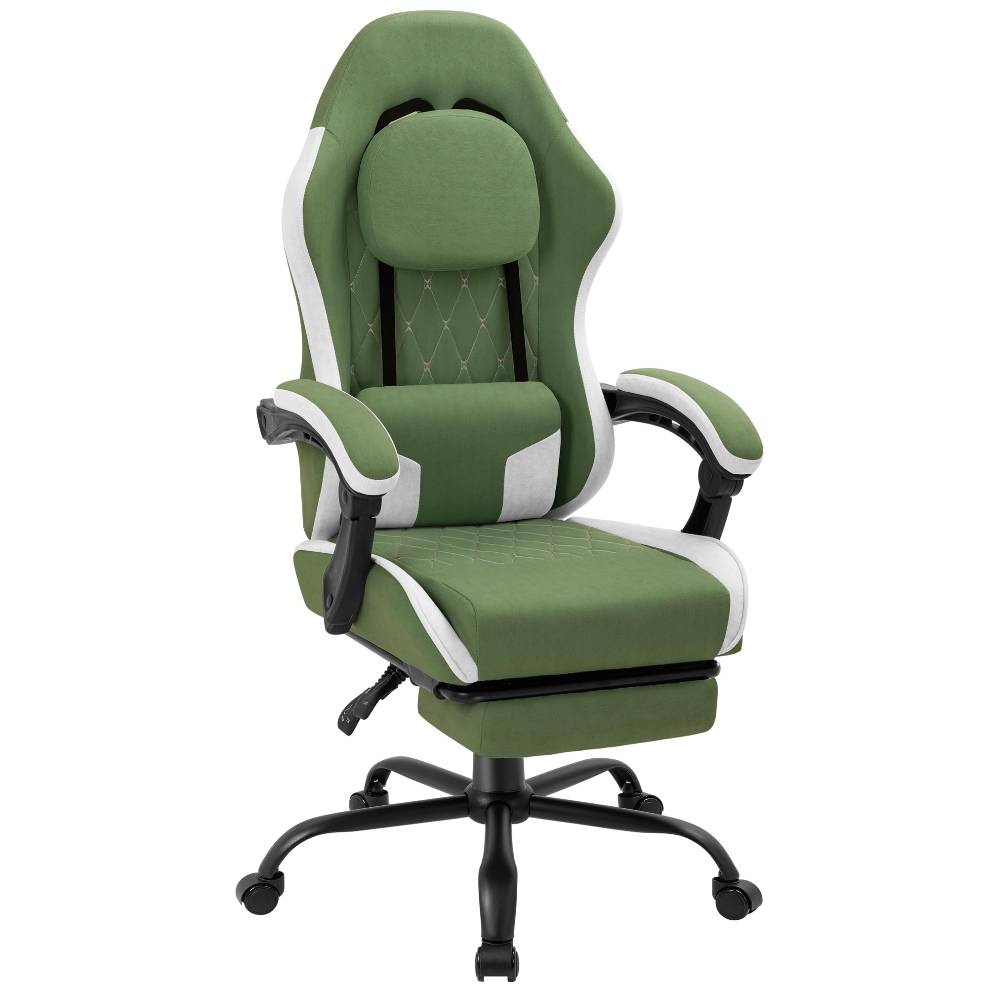 Silla para juegos con reposapi - Gaming Chair reseña y precio