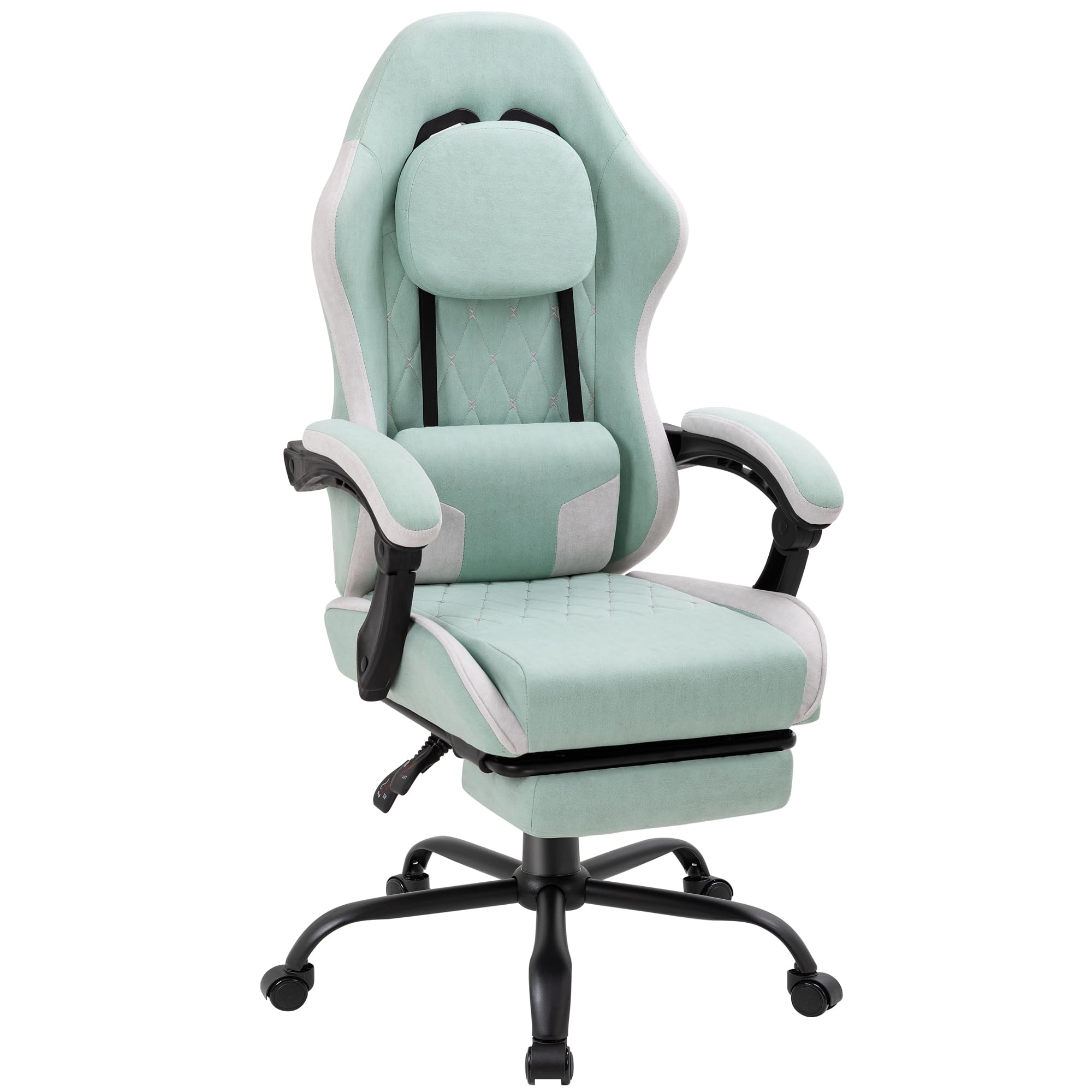 Silla para juegos con reposapi - Gaming Chair reseña y precio