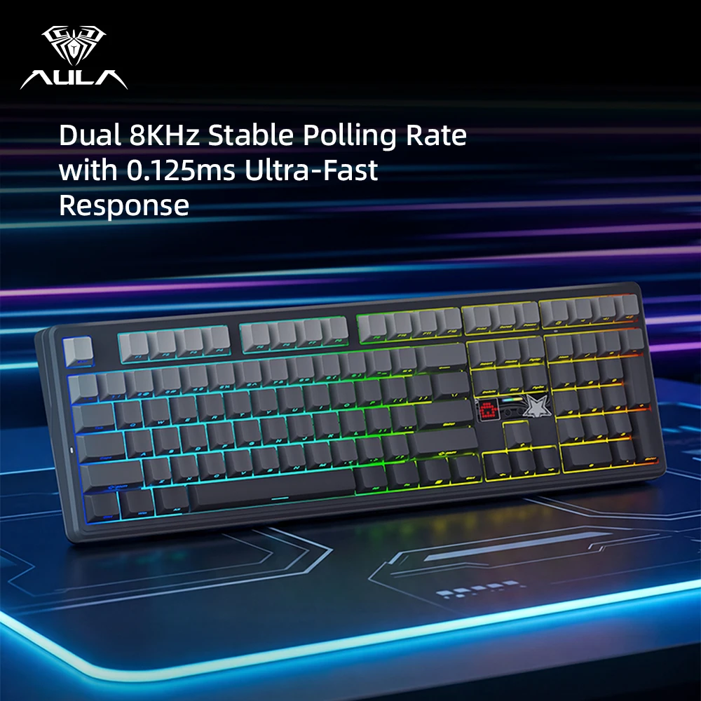 Teclado Mecánico AULA F108 Pro - Pc Gaming Uk reseña y precio