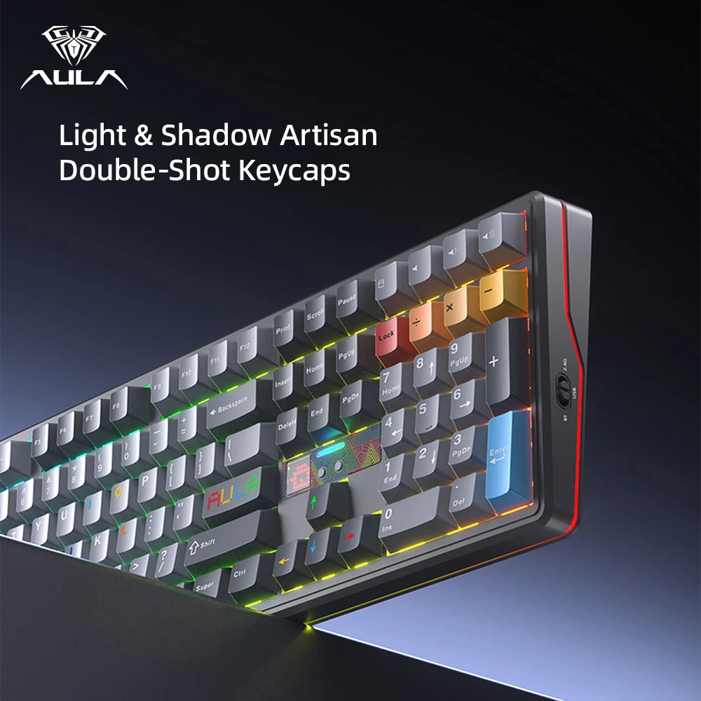 Teclado Mecánico AULA F108 Pro - Pc Gaming Uk reseña y precio