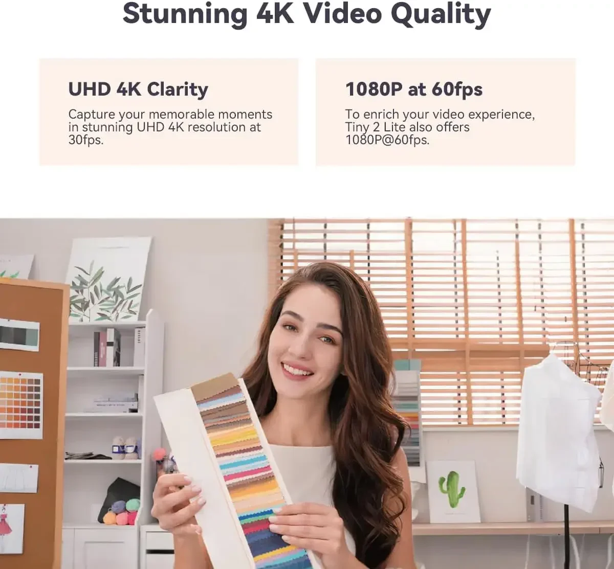 Cámara Web PTZ Tiny 2 Lite 4K  - Webcam 4K reseña y precio
