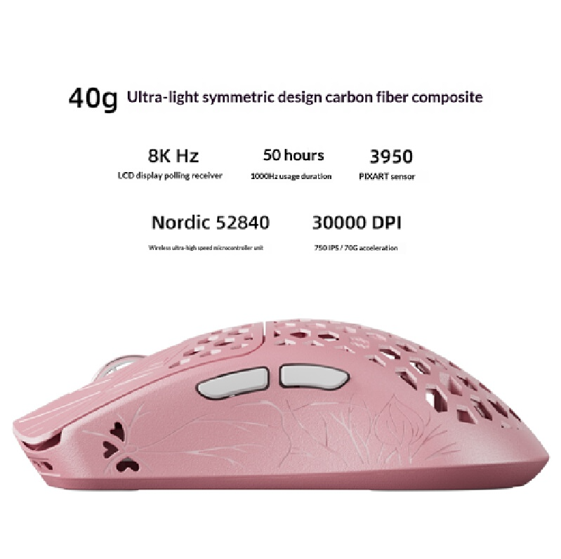 Ratón Vancer Akitsu Rosa de Fi - Pc Gaming Valorant reseña y precio