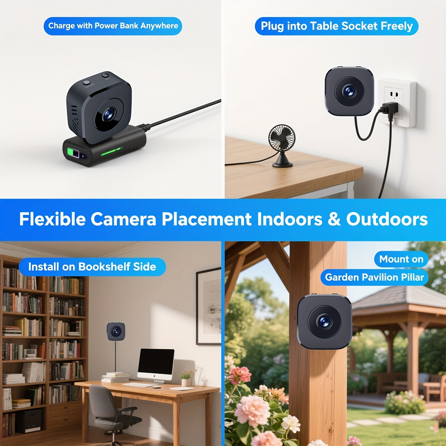 Mini cámara WiFi HD de 1080P,  - Sound Card Usb reseña y precio