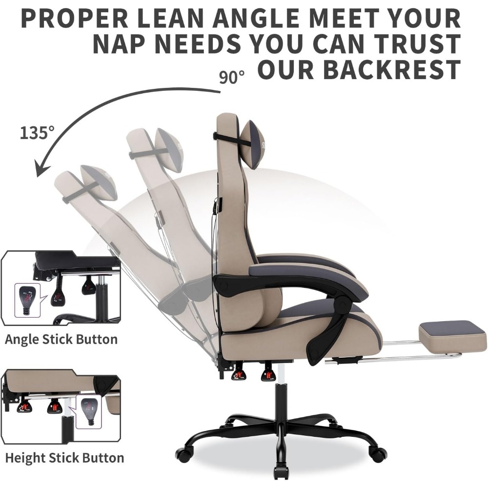 Silla de Juego Ergonómica con  - Gaming Chair reseña y precio