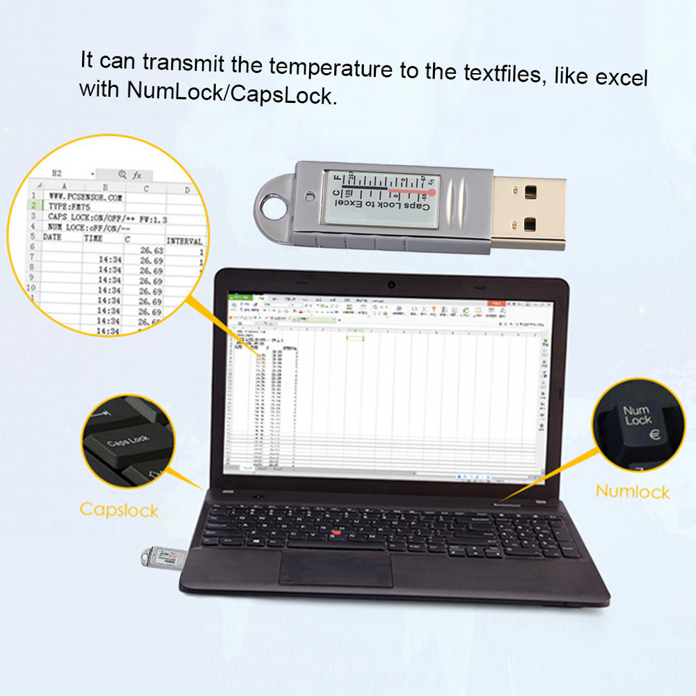Termómetro Higrómetro USB PCse - Sound Card Usb reseña y precio