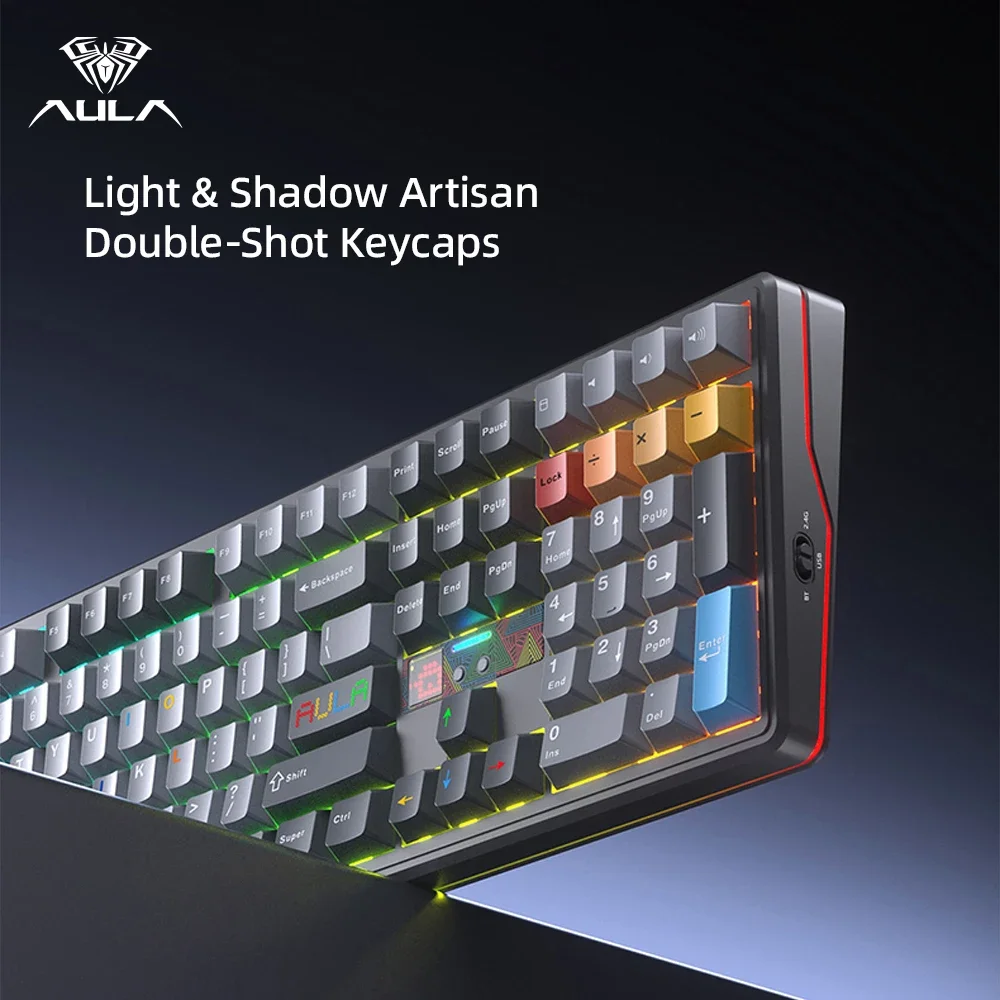 Teclado Mecánico AULA F108 Pro - Pc Gaming Uk reseña y precio