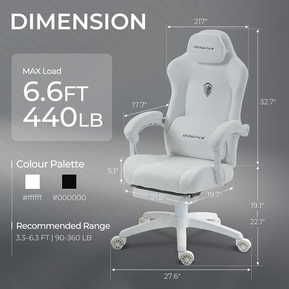 Silla ergonómica de gamuza par - Gaming Chair reseña y precio